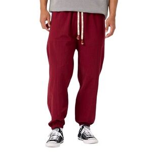 Kidōriman Men's Burgundy Red Kireina Pants 2.0 Casual Relaxed Joggers- Size XL